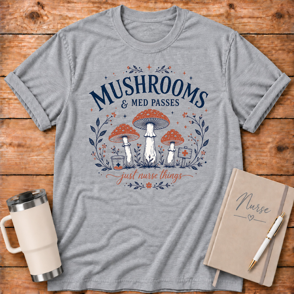 Mushrooms and Med Pass T‑Shirt
