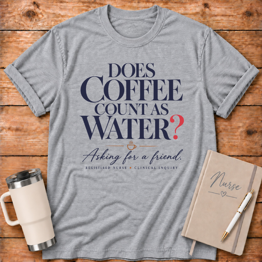 Does Coffee Count as Water T-Shirt