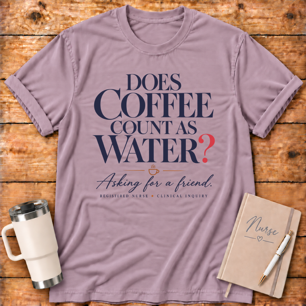Does Coffee Count as Water T-Shirt