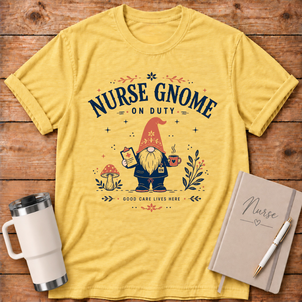 Male Nurse Gnome T‑Shirt
