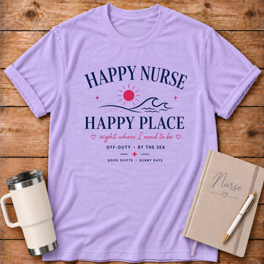 Happy Nurse Happy Place T‑Shirt