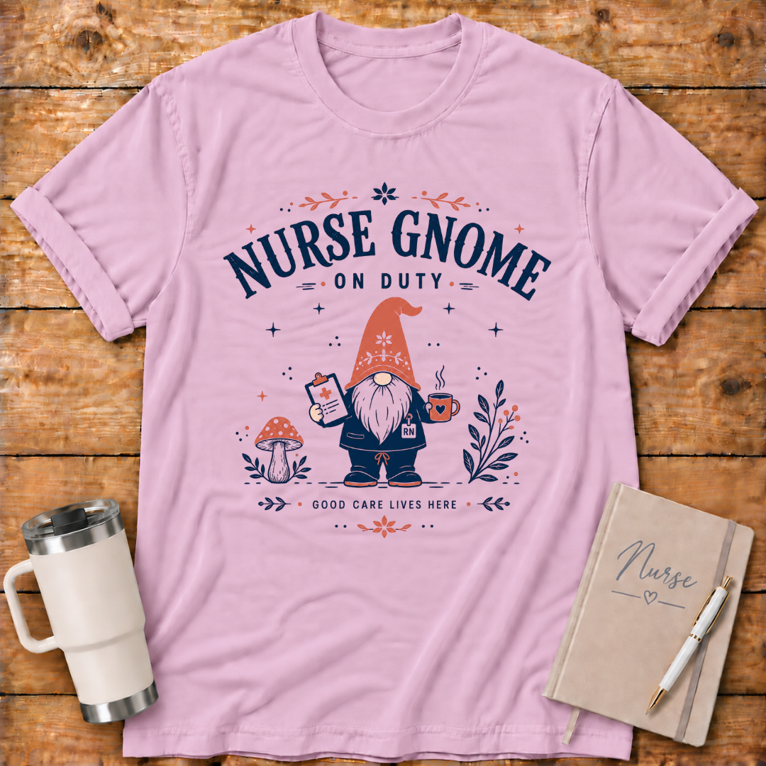 Male Nurse Gnome T‑Shirt