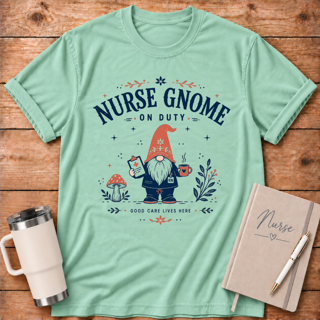 Male Nurse Gnome T‑Shirt