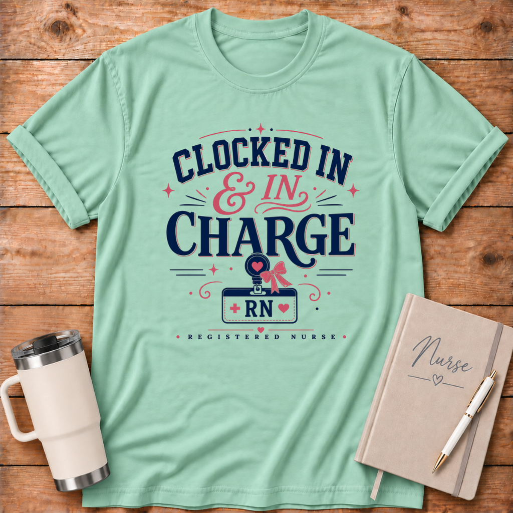 Clocked In & In Charge T-Shirt