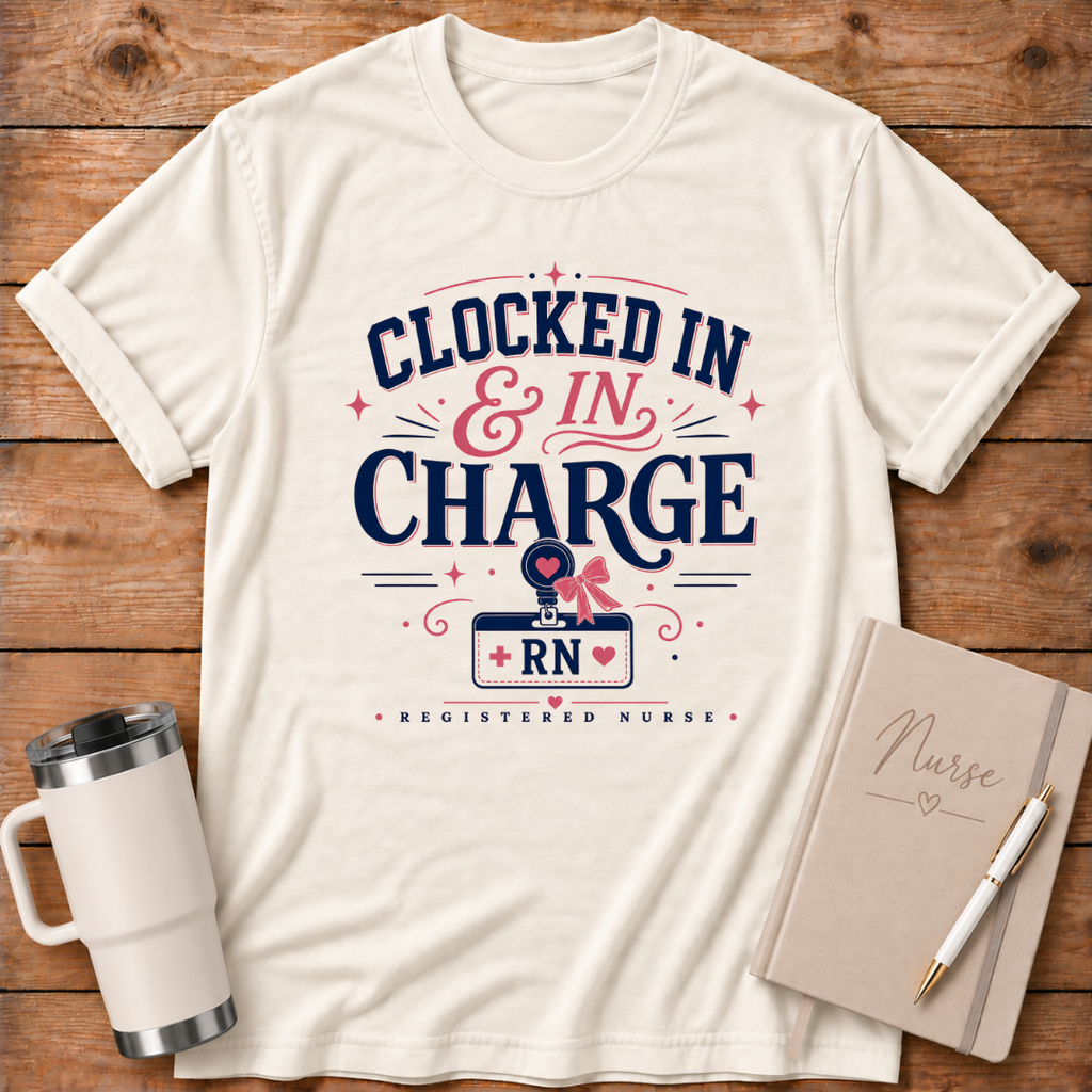 Clocked In & In Charge T-Shirt