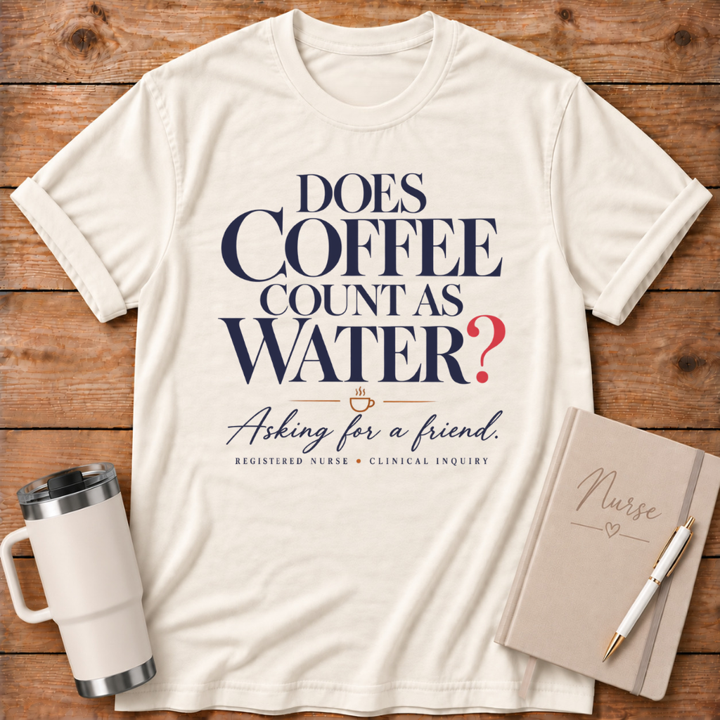 Does Coffee Count as Water T-Shirt