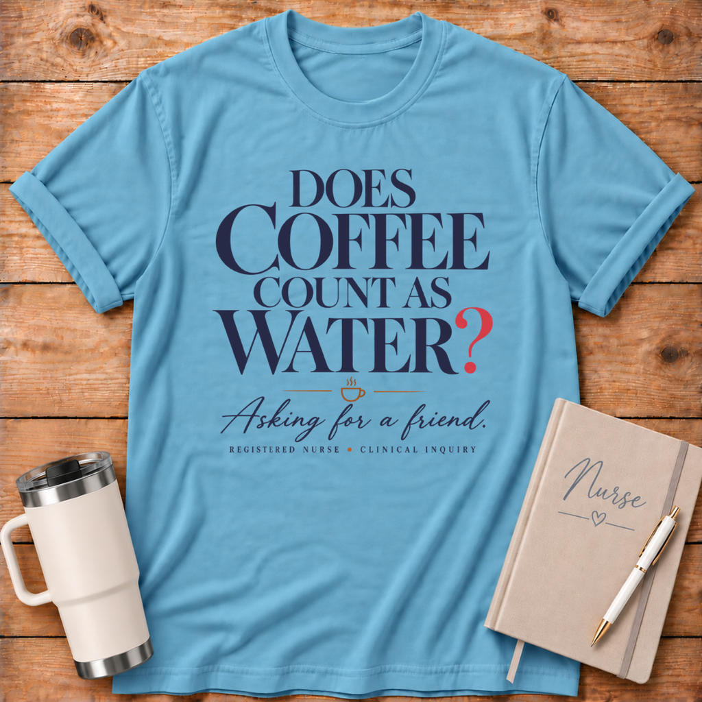Does Coffee Count as Water T-Shirt