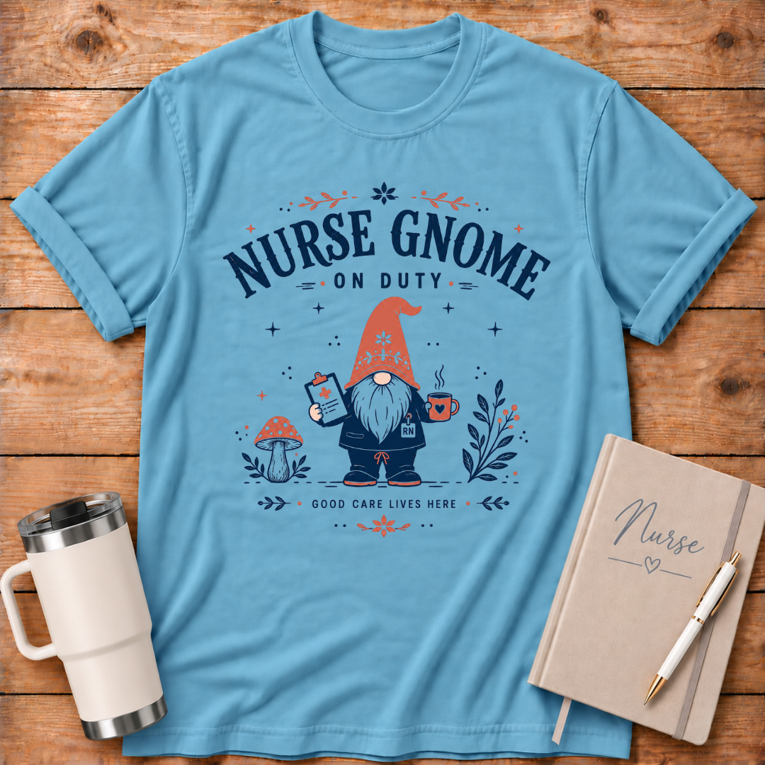 Male Nurse Gnome T‑Shirt