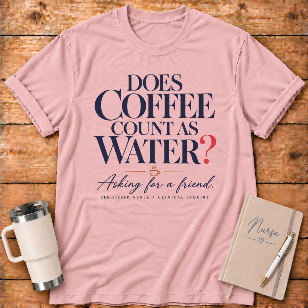Does Coffee Count as Water T-Shirt