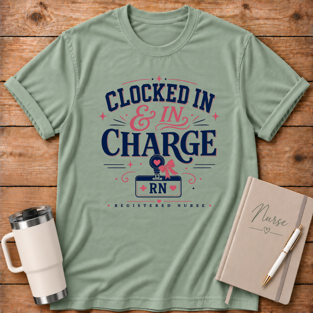 Clocked In & In Charge T-Shirt