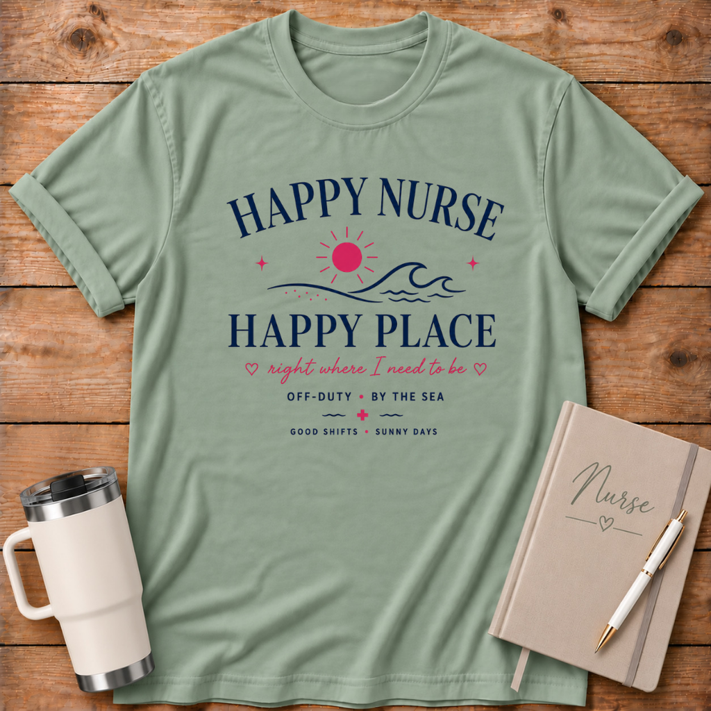 Happy Nurse Happy Place T‑Shirt