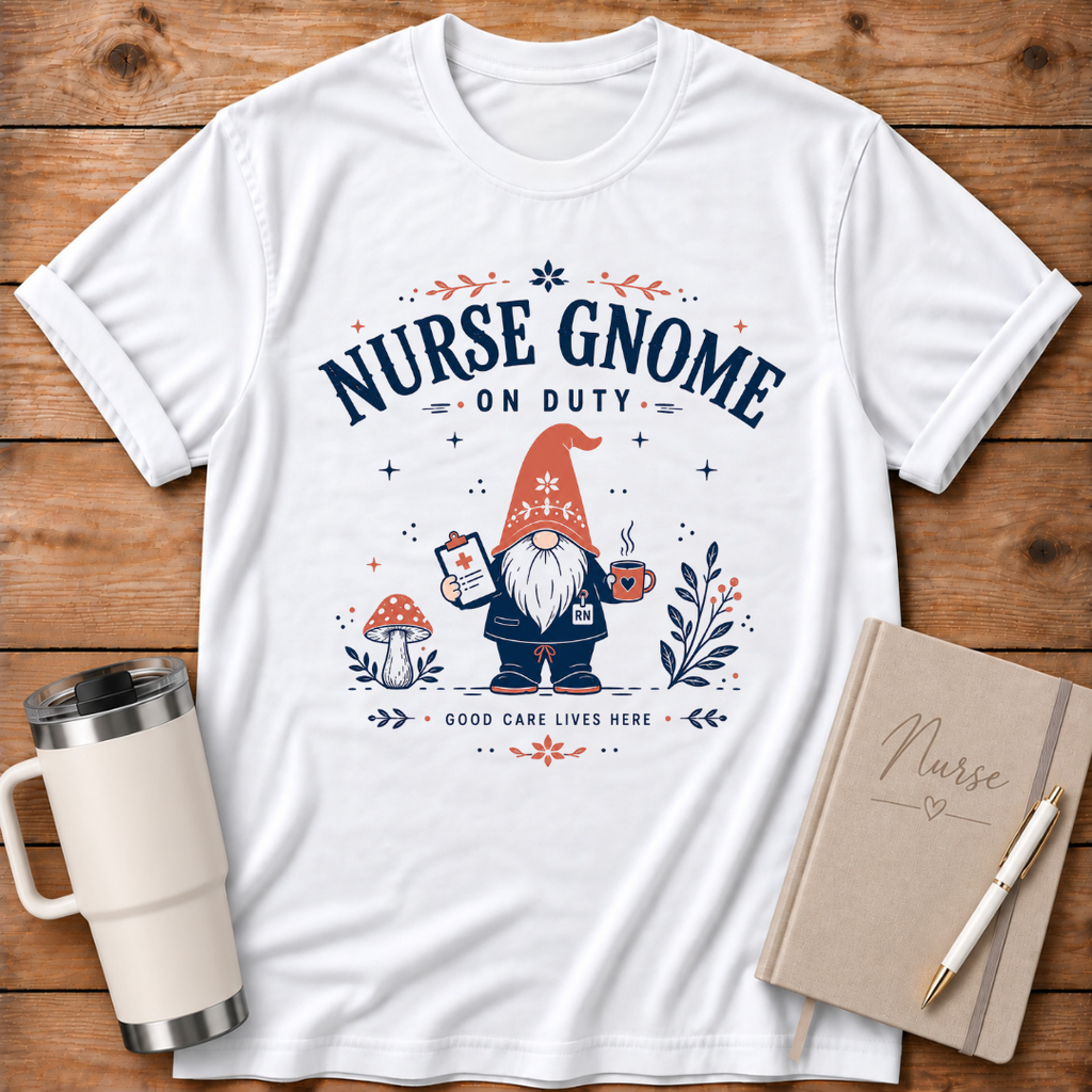 Male Nurse Gnome T‑Shirt